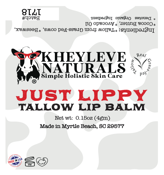 Just Lippy –Tallow Lip Balm- Unscented