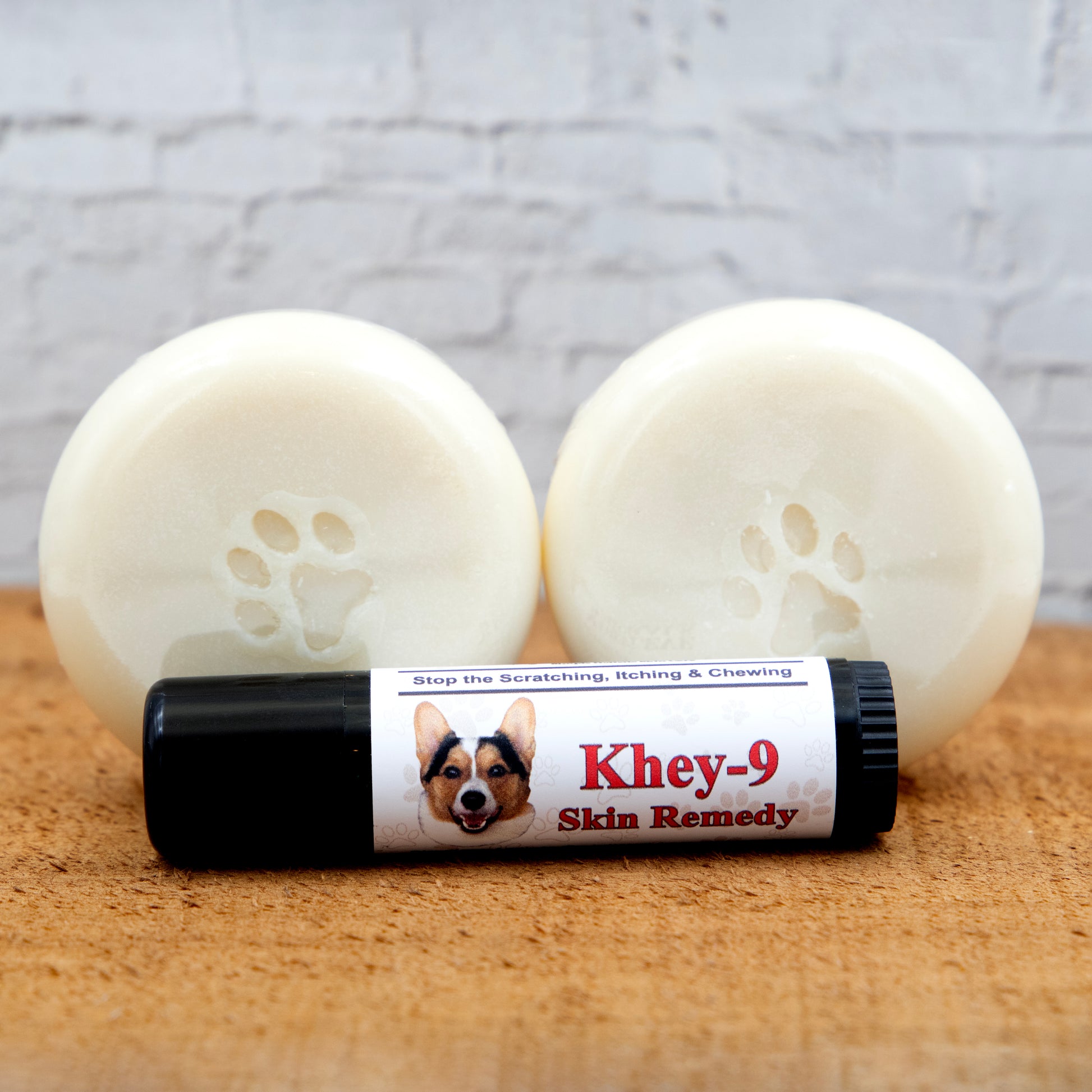 The Khey-9 is safe for dogs AND their human! Formulated to hydrate your canine companion's dry, itchy skin and soothe common skin conditions caused by seasonal allergies.