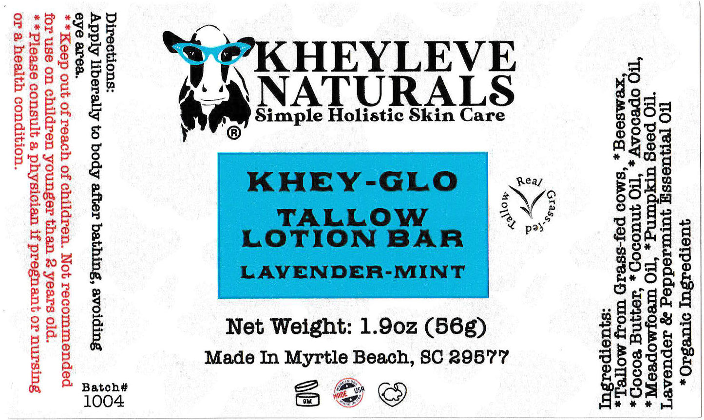 Khey-Glo Lavender-Mint Lotion Bar