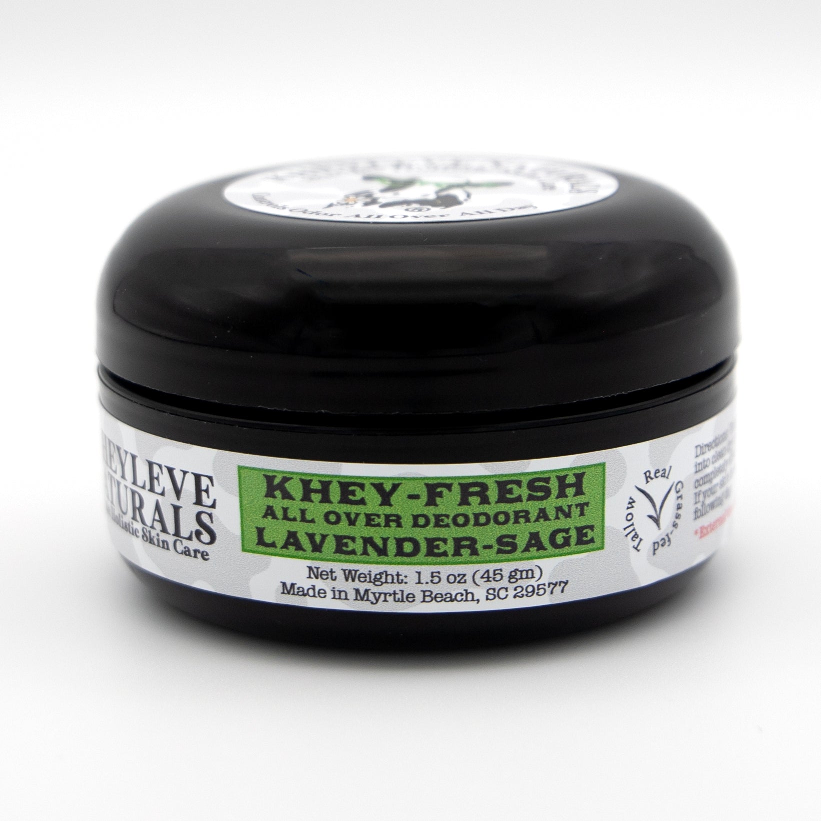 This natural deodorant is aluminum-free, paraben-free, phthalate-free, and baking soda free. Khey-Fresh is made from simple, clean ingredients that work.