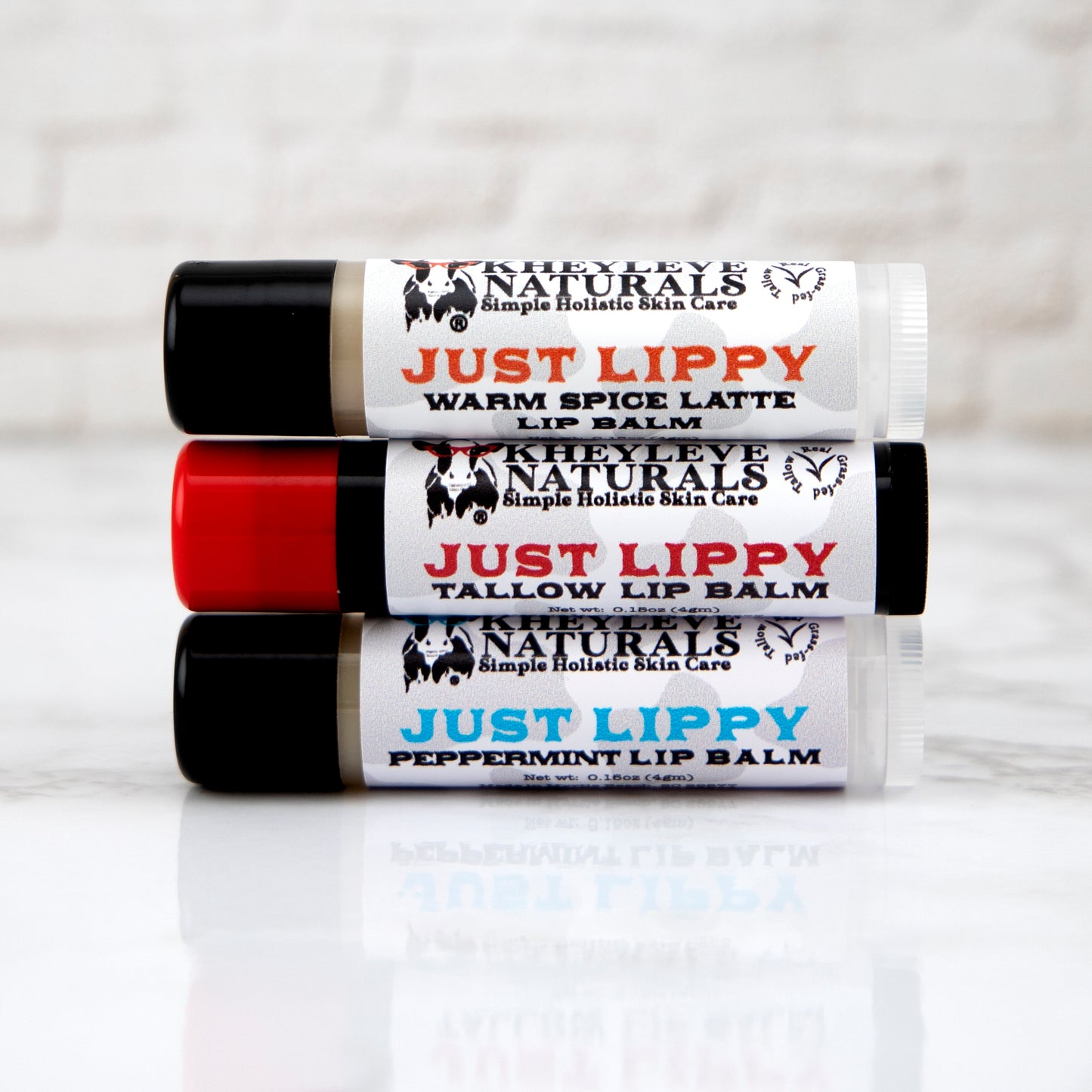 Our emollient lip balm Just Lippy is a customer favorite.