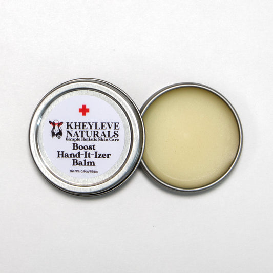 Moisturize, Protect and Repair your hands with our  Boost Balm. Gentle on skin, tough on dryness! Our awesome botanical blend along with Grass-Fed Tallow and Beeswax for added protection even after a few hand washings!