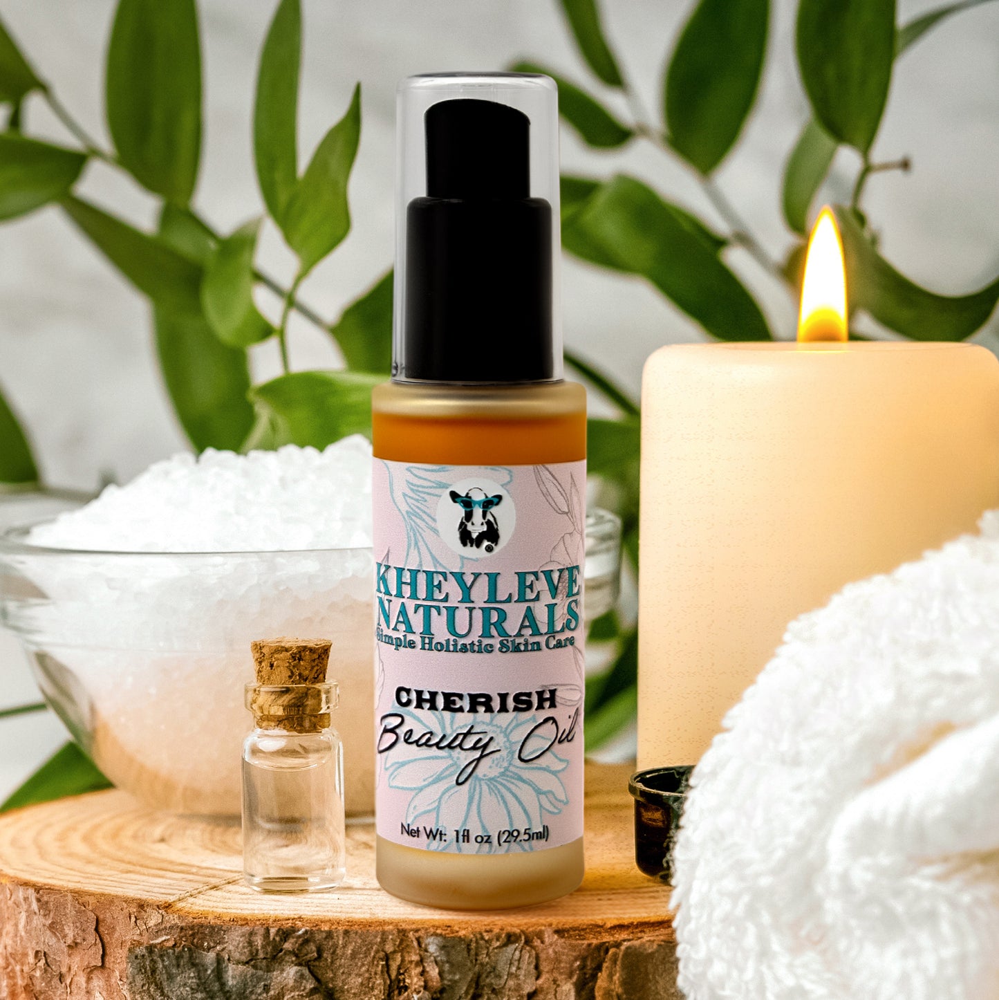 Cherish Beauty Oil with natural botanicals for nourishing, radiant, and deeply hydrated skin.