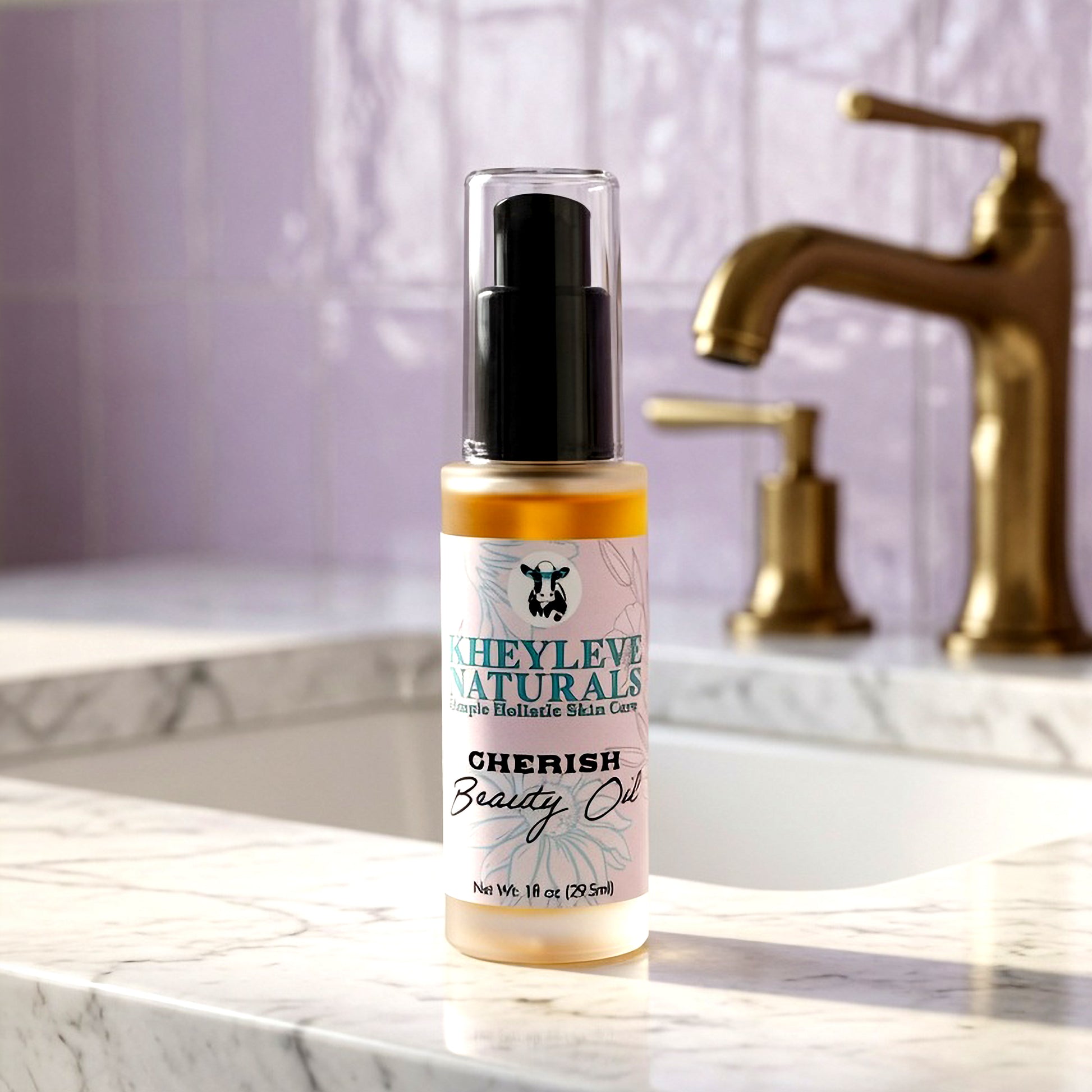 Cherish Beauty Oil with natural botanicals for nourishing, radiant, and deeply hydrated skin.