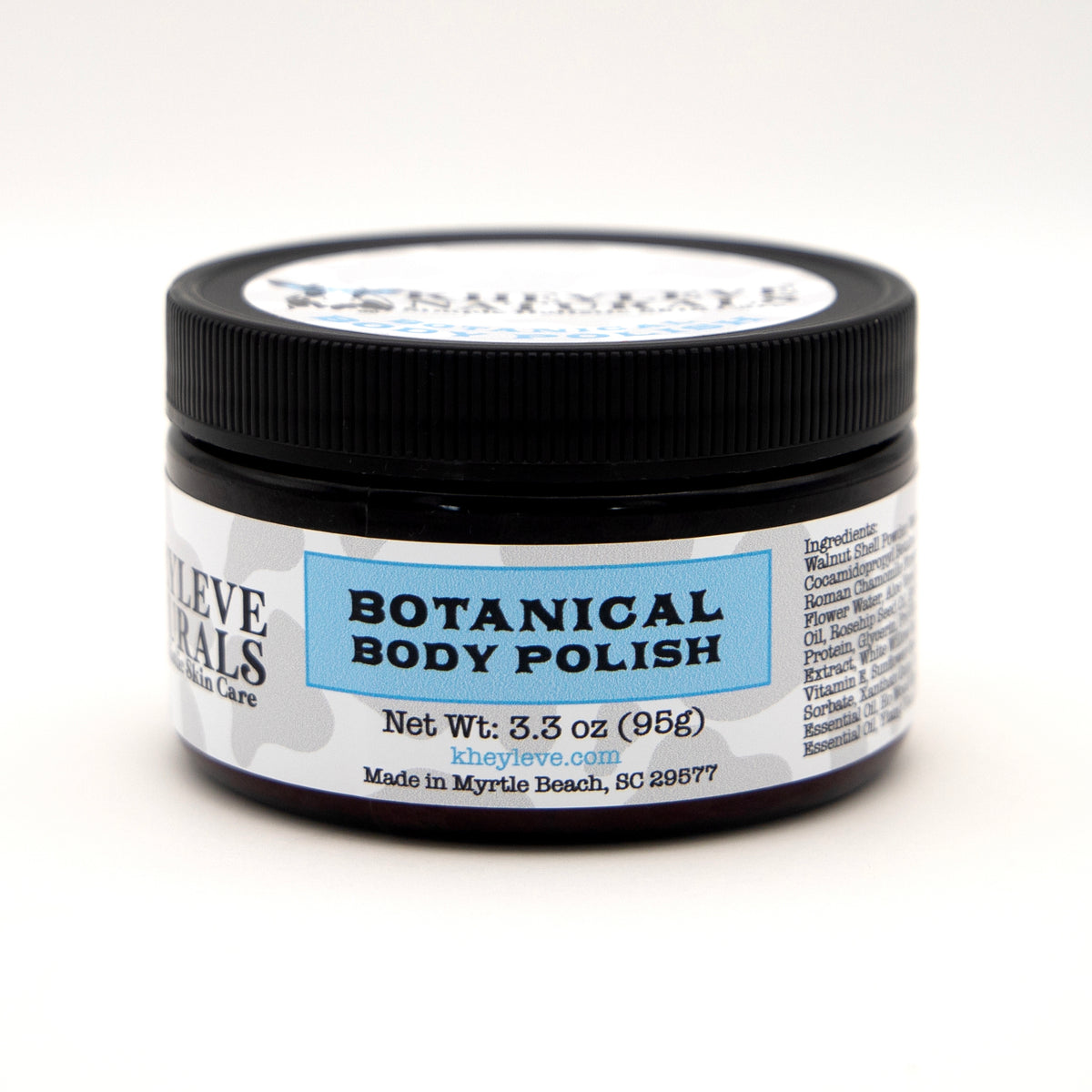 Gently foaming exfoliating polish made with finely milled walnut shell for soft, smooth, polished skin