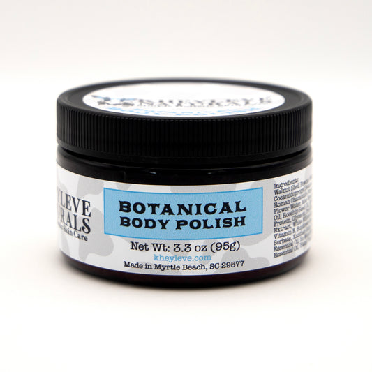 Gently foaming exfoliating polish made with finely milled walnut shell for soft, smooth, polished skin