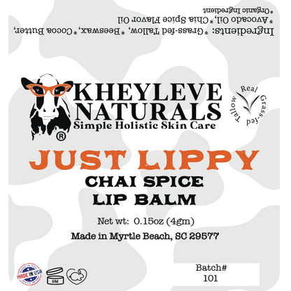 Just Lippy – Chai Spice Tallow Lip Balm