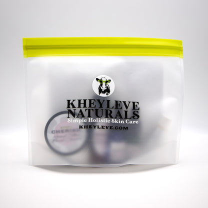 Kheyleve Naturals skin care product packaging with a white background