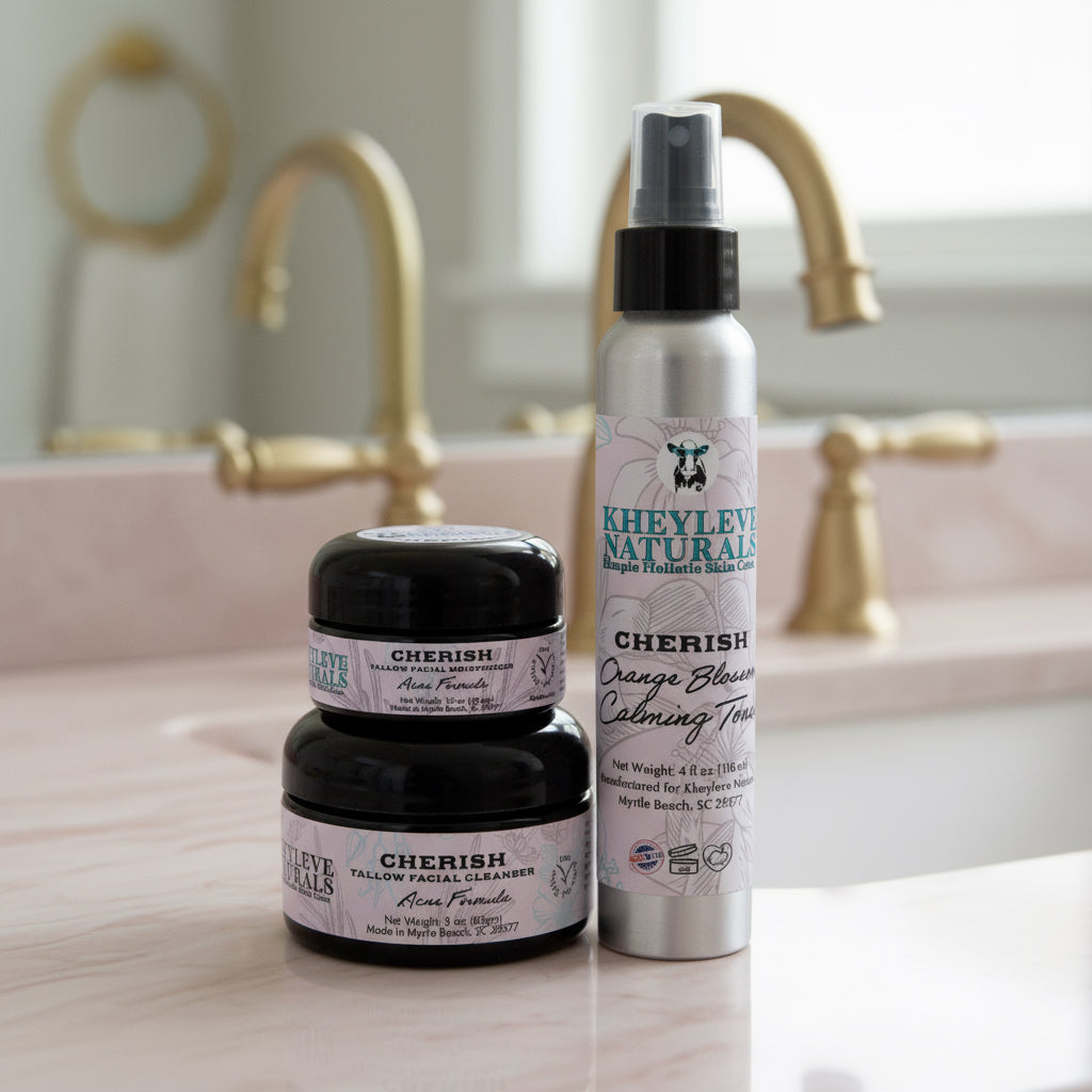 Cherish Acne Bundle- Cleanser, Moisturizer, and Toner