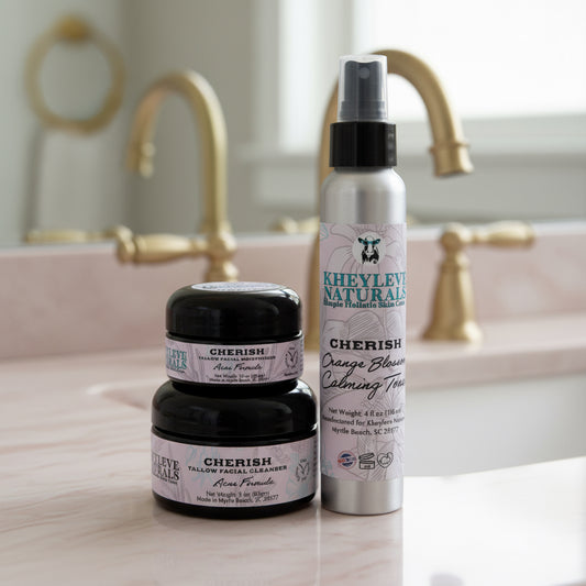 Cherish Acne Bundle- Cleanser, Moisturizer, and Toner