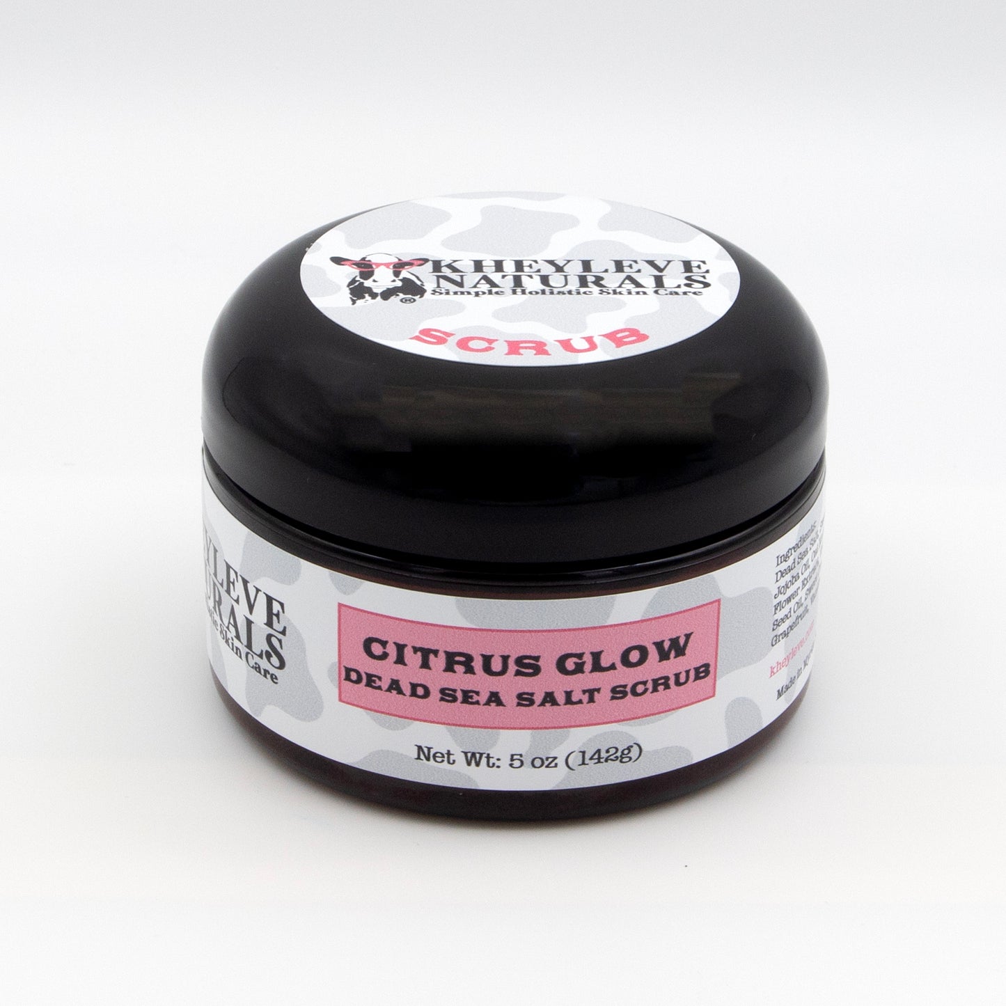 Our Citrus Glow Dead Sea Salt Scrub combines the mineral-rich power of Dead Sea salt with the uplifting energy of sweet orange, grapefruit, and a hint of cardamom.