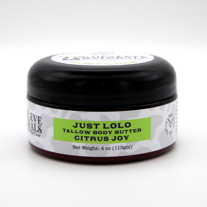 Citrus Joy grass fed tallow body butter for sensitive skin