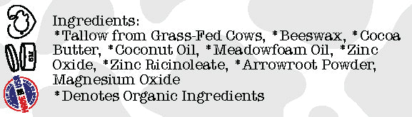 List of ingredients for a Khey-fresh deodorant