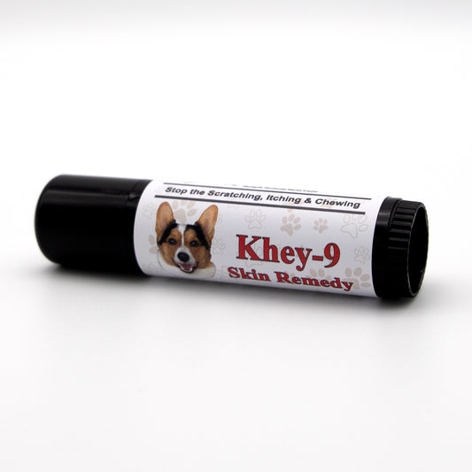 Khey-9 Skin Remedy Balm is safe for dogs AND their human! ﻿﻿Formulated to hydrate your canine companion's dry, itchy skin and soothe common skin conditions caused by seasonal allergies.