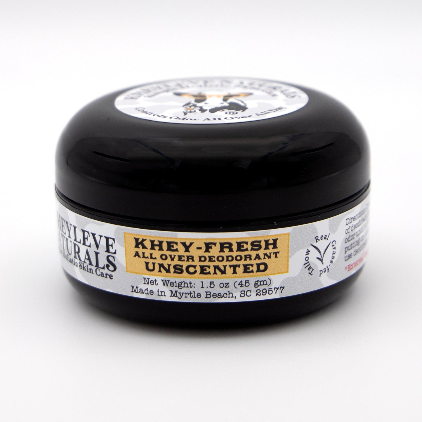 Khey-Fresh delivers all-day protection without the aluminum, parabens, or synthetic fragrances that irritate sensitive skin