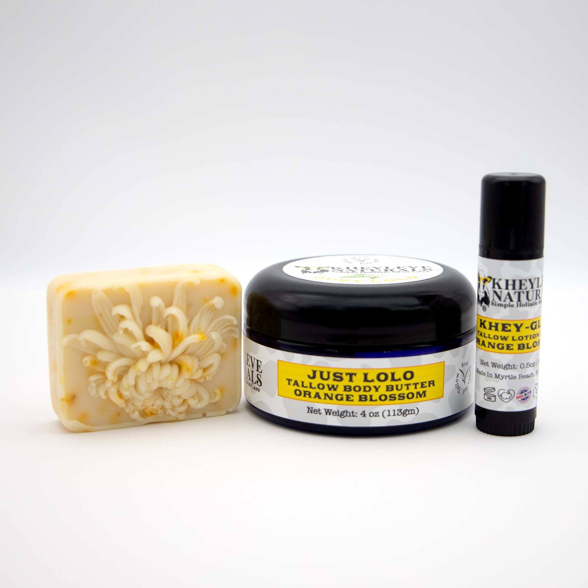Orange Blossom Gift Set is a bright, refreshing trio that hydrates, smooths, and revives dull, dry skin—naturally