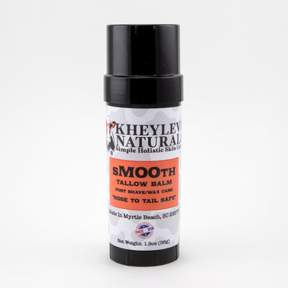 Formulated with grass-fed tallow, lavender, and cottonwood balsam, our sMOOth Tallow Bar is your go-to for soothing skin after shaving or waxing.