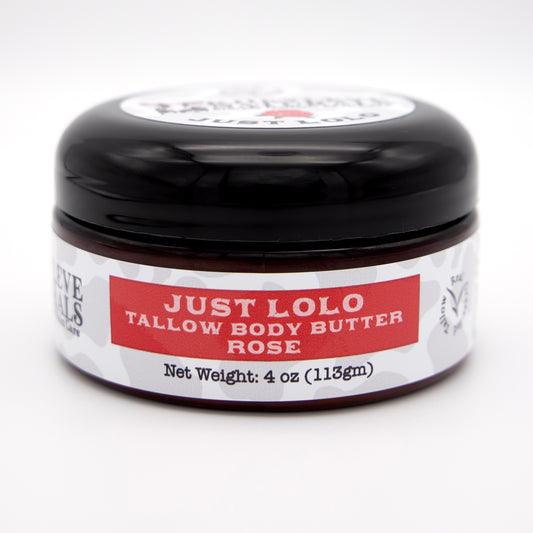 Wrap your body in waves of comforting velvety goodness with this indulgent Rose Tallow Body Butter. This sumptuous blend of Tallow, Mango butter, Cocoa Butter and rose flower oil.